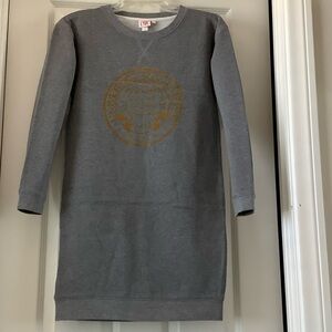 Lacoste Gray Sweatshirt with Gold Emblem